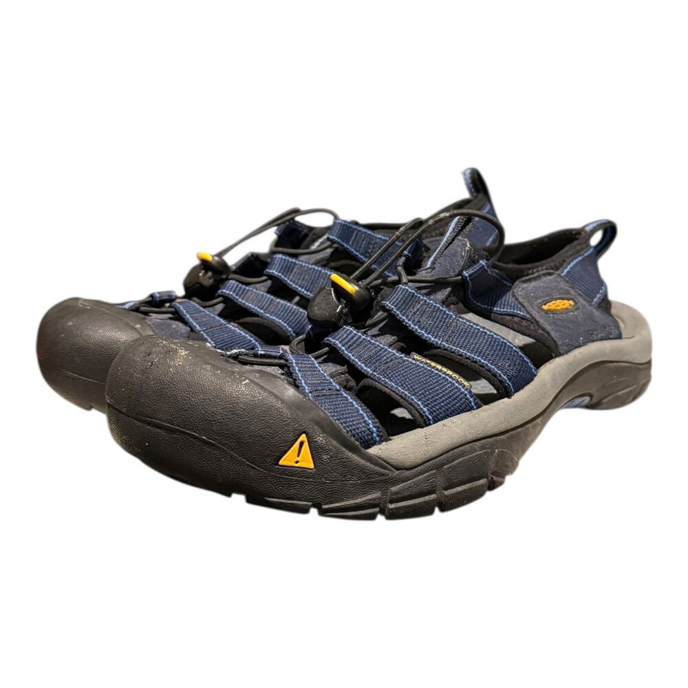 Keen Newport H2 Sandals Men's Size 8.5 Blue Grey Waterproof Closed Toe Bungee